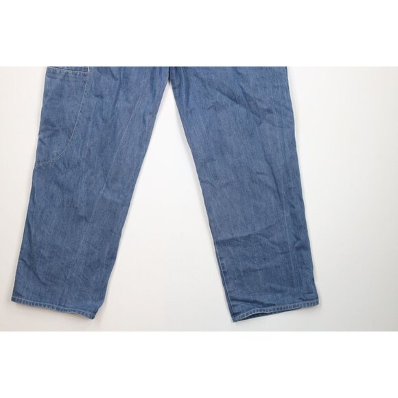 Vintage 90s Marithe Francois Girbaud Mens 36x31 Faded Baggy Wide Leg Denim Jeans - Picture 15 of 16